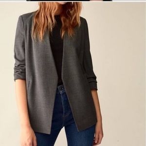 Aritzia Babaton Power Blazer Grey Check Size 6